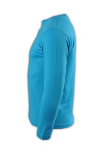 SKLST006 turquoise blue 034 long sleeved men' s T shirt 00101-LVC online ordering tailor made comfortable relaxed  elastic force and spandex sporty exercise tee shirt tshirts team LOGO pattern T SHIRTS company manufacturer price side view